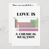 Liebe ist eine chemische Reaktion (periodische Einladung (Vorne/Hinten)
