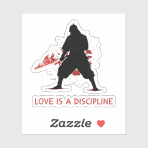 Liebe ist eine Disziplin Aufkleber