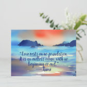 Liebe ist eine endlose Aquarellkarte Karte (Stehend Vorderseite)