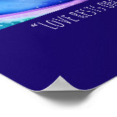 Liebe ist eine endlose digitale Kunst im Meer Poster (Ecke)