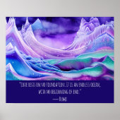 Liebe ist eine endlose digitale Kunst im Meer Poster (Vorne)