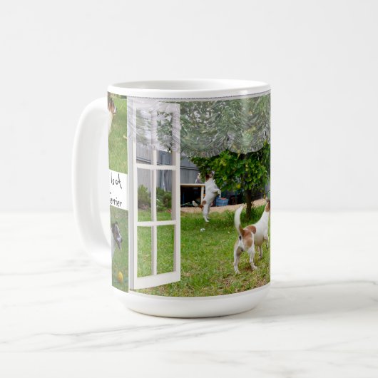 Liebe ist eine Fox Terrier, Kaffeetasse (Vorderseite Links)