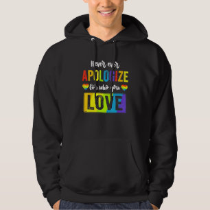 Liebe ist eine Gay Pride-Fahne lesbisch-lgbtq Hoodie