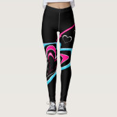 Liebe ist eine Herzenspur Leggings (Vorderseite)