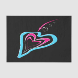 Liebe ist eine Herzenspur Seidenpapier