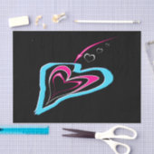 Liebe ist eine Herzenspur Seidenpapier (Handwerk)