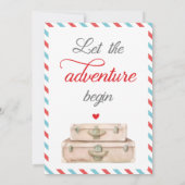 Liebe ist eine Journey Bridal Dusche Einladung (Rückseite)