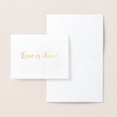 Liebe ist eine Kind-Foil-Note-Karte Folienkarte (Anzeige)