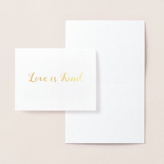 Liebe ist eine Kind-Foil-Note-Karte Folienkarte (Anzeige)