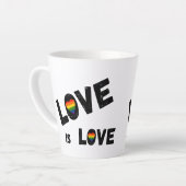 Liebe ist eine Liebe Latte Milchtasse (Linke Ecke)
