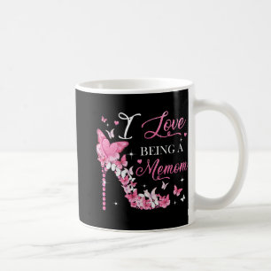 Liebe ist eine Memom High Heel Butterfly Mother's Kaffeetasse