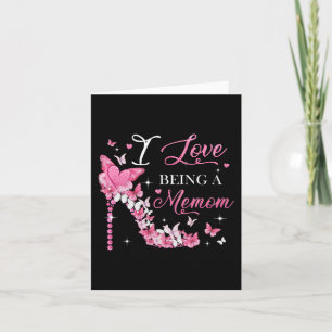 Liebe ist eine Memom High Heel Butterfly Mother's  Karte