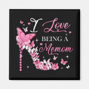 Liebe ist eine Memom High Heel Butterfly Mother's Magnet