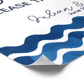 Liebe ist eine moderne Hochzeit / Party-Zeichen Poster (Ecke)