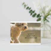 Liebe ist eine Nase der Nase und ein Wutanfall Postkarte (Stehend Vorderseite)