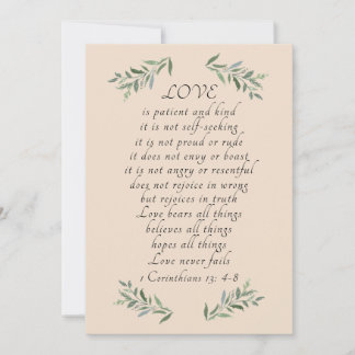 Liebe ist eine Patientenflachkarte Feiertagskarte