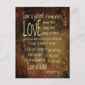 Liebe ist eine Patientenmischung Postkarte (Vorderseite)