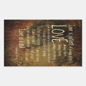 Liebe ist eine Patientenmischung Rechteckiger Aufkleber (Vorderseite)