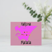 Liebe ist eine persönliche Hakuna Matata Postkarte (Stehend Vorderseite)