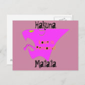 Liebe ist eine persönliche Hakuna Matata Postkarte (Vorne/Hinten)