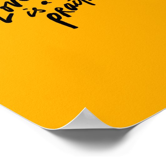 "Liebe ist eine Praxis" Poster (Ecke)