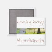 Liebe ist eine Reise Magnet (Vorderseite/Rückseite)