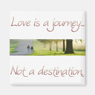 Liebe ist eine Reise Magnet