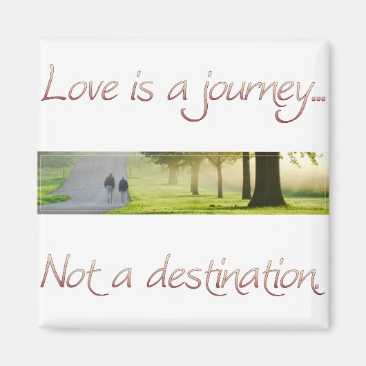 Liebe ist eine Reise Magnet (Vorne)