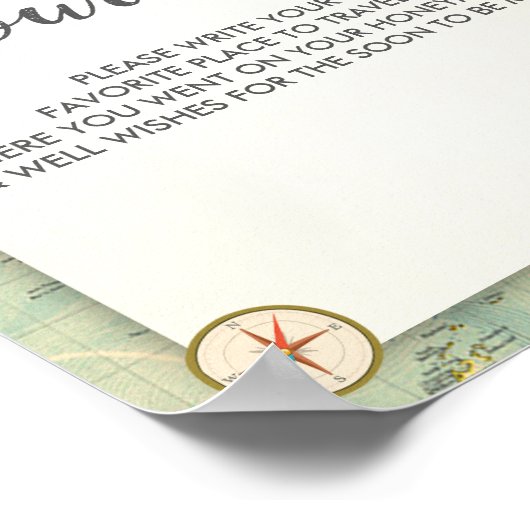 Liebe ist eine Reise Reisen Brautparty Miss zu Fra Poster (Ecke)