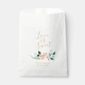 Liebe ist eine romantische Hochzeit mit Blumen Geschenktütchen (Vorderseite)