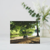 Liebe ist eine sanfte Brise am See Postkarte (Stehend Vorderseite)