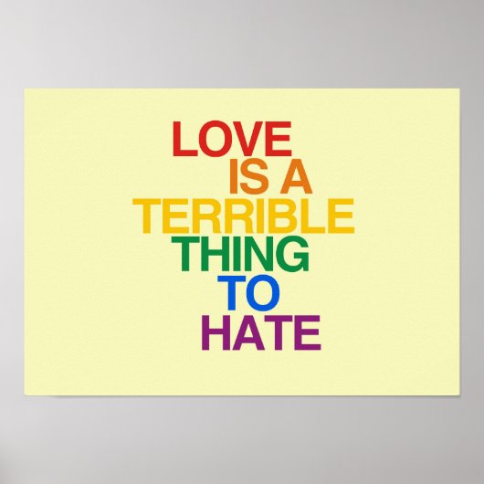 LIEBE IST EINE SCHRECKLICHE SACHE ZU HASSEN - .png Poster (Vorne)