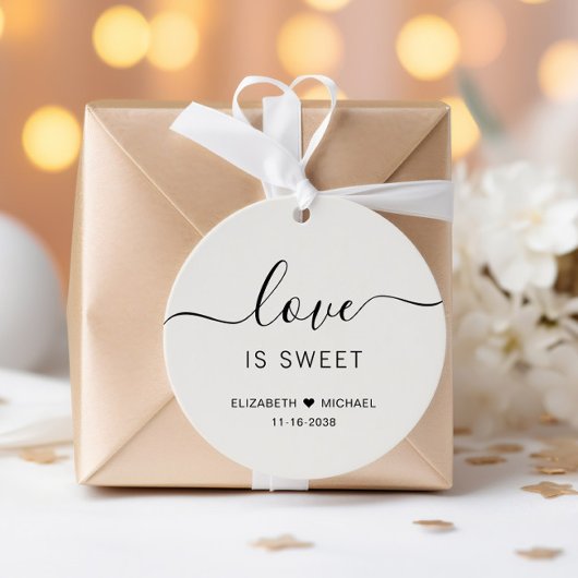 Liebe ist eine süße Cremetehe Geschenkanhänger