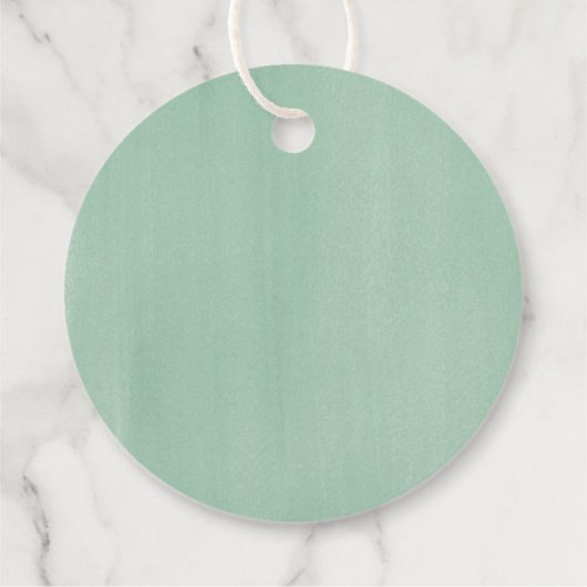 Liebe ist eine süße Pfirsichblumenhochzeit Geschenkanhänger (Rückseite)