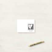 Liebe ist eine süße Weiße Geburtsheirat Post-it Klebezettel (Auf Schreibtisch)