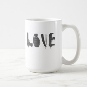 Liebe ist eine Waffe Lustiger Becher Kaffeetasse