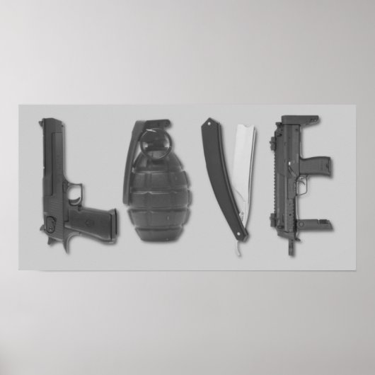 Liebe ist eine Waffe Poster (Vorne)
