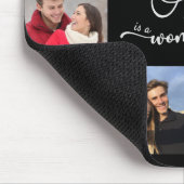 Liebe ist eine wunderbare Sache 10 Foto Collage Bl Mousepad (Ecke)
