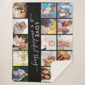 Liebe ist eine wunderbare Sache 15 Foto Schwarz Sherpadecke (Vorderseite)
