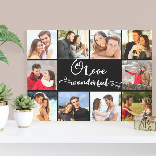 Liebe ist eine wunderbare Sache Schwarzes 10-Foto Leinwanddruck