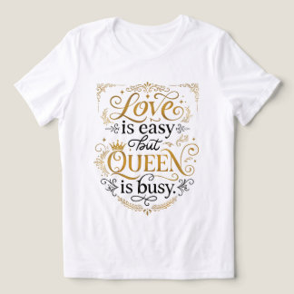 Liebe ist einfach, aber die Königin ist beschäftig Tri-Blend Shirt