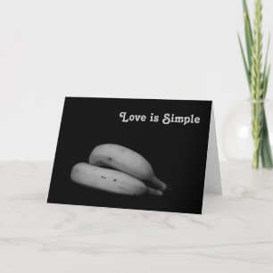"Liebe ist einfach" anpassbare Kunstfotografie Feiertagskarte