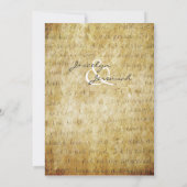 Liebe ist Einladung zum Hochzeitsfeiern (Rückseite)