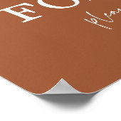 Liebe ist ewig | Bitte Hochzeit in sozialer Entfer Poster (Ecke)