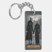 Liebe ist ewig Halloween Schlüsselanhänger (Vorderseite links)