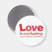 Liebe ist ewig magnet (Vorderseite/Rückseite)