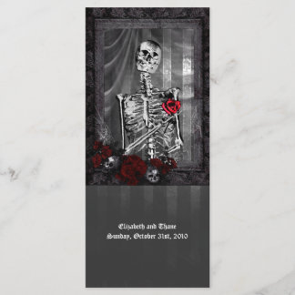 Liebe ist ewiges Gotisches Hochzeitmenü Menükarte