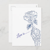 Liebe ist.... feiertagspostkarte (Vorne/Hinten)