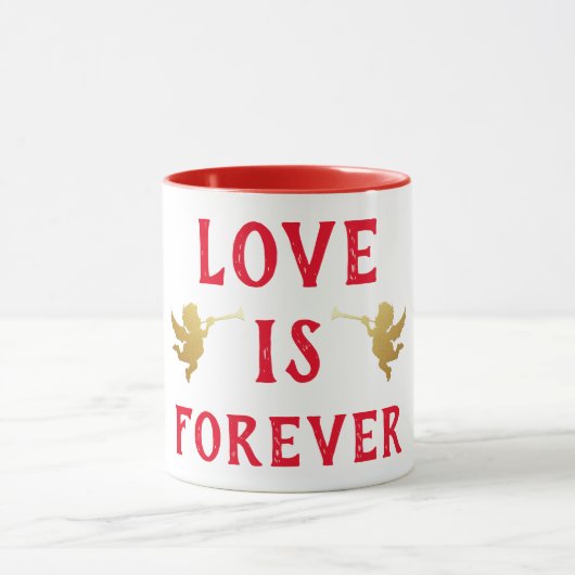 Liebe ist Forever Coffee Tasse (Zentrum)