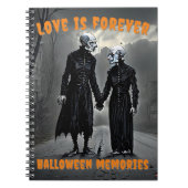 Liebe ist Forever - Halloween-Erinnerungen-Noteboo Notizblock (Vorderseite)